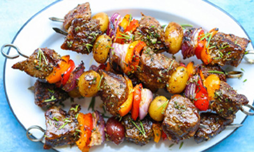 Steak and Potato Kebabs